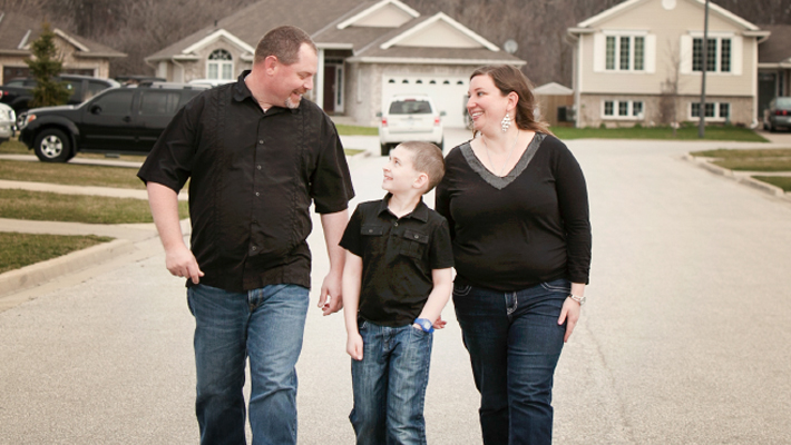 family outside